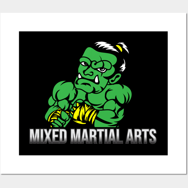 MMA Fighter ORC Wall Art by Excela Studio